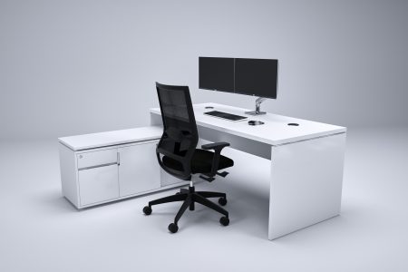 desk with return